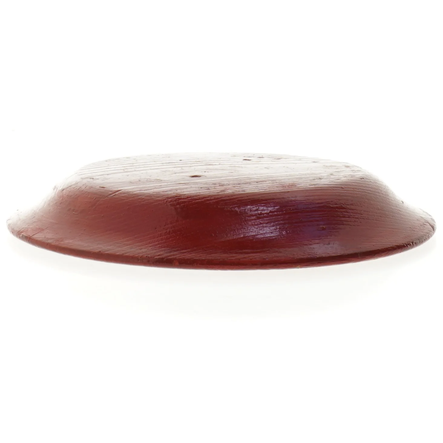 Dekorativt håndmalet træfad (str. 22 x 2,5 cm)