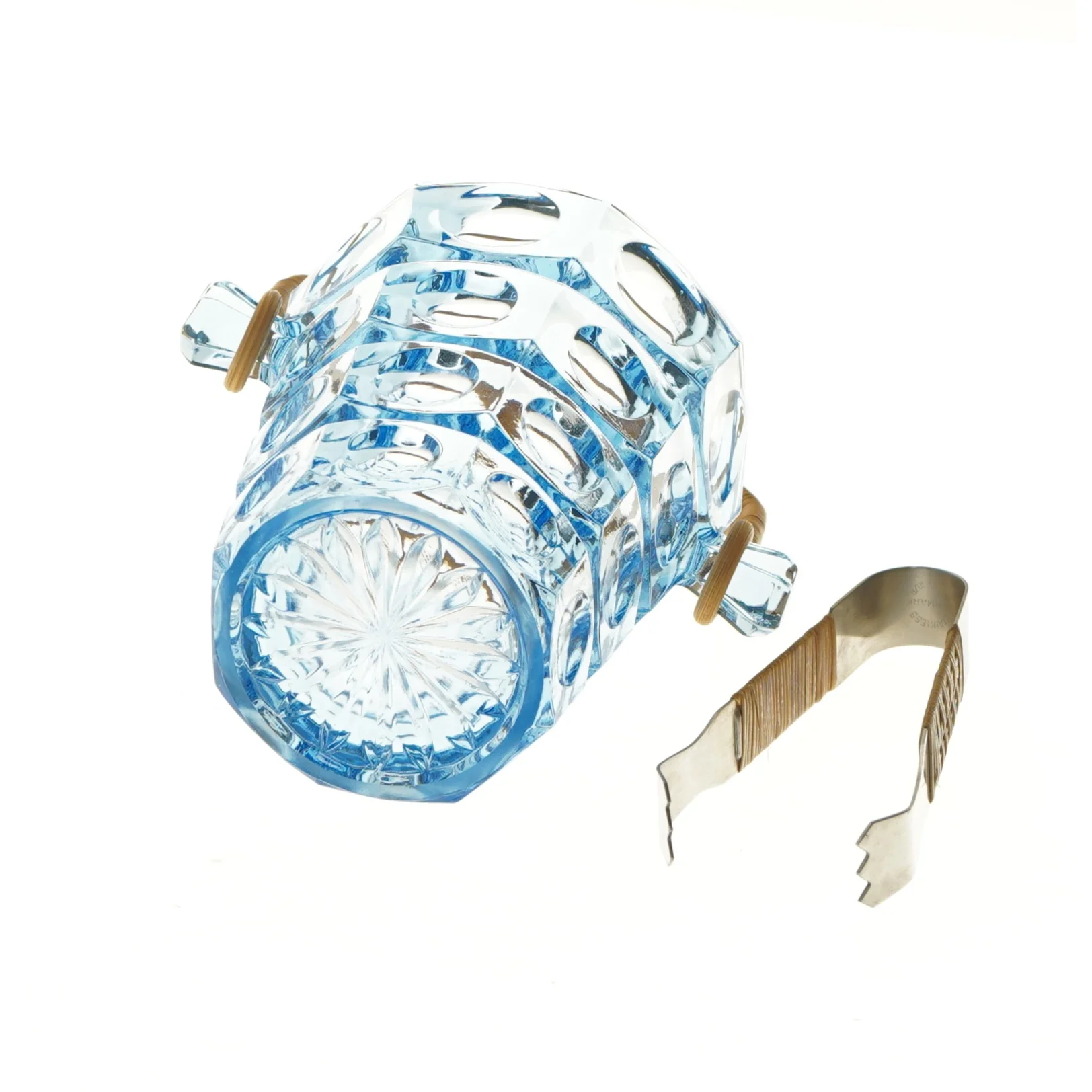 Holmegaard Is-spand med tang (str. Ø 12x15 cm)