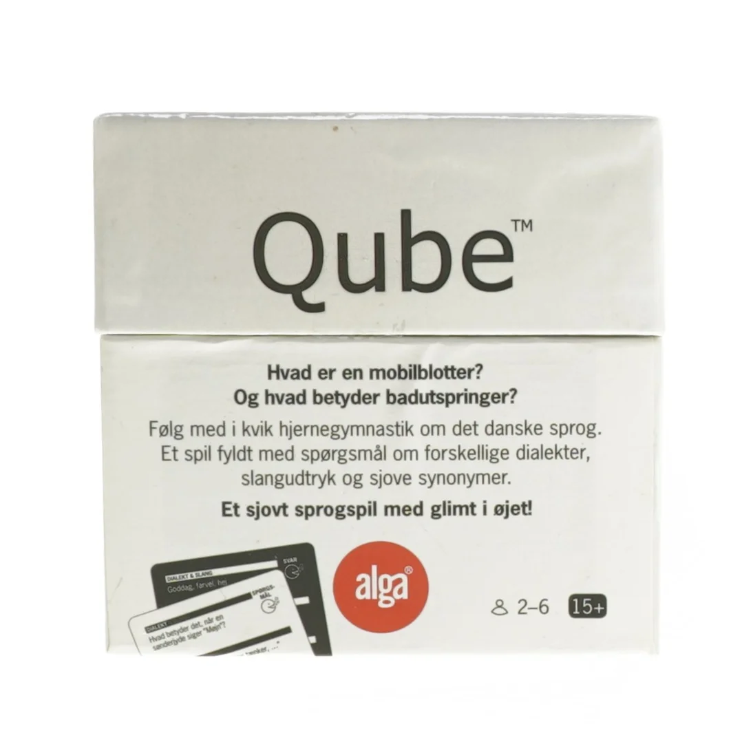 Sprogspil Qube fra Alga fra Alga (str. 11x11x11 cm)