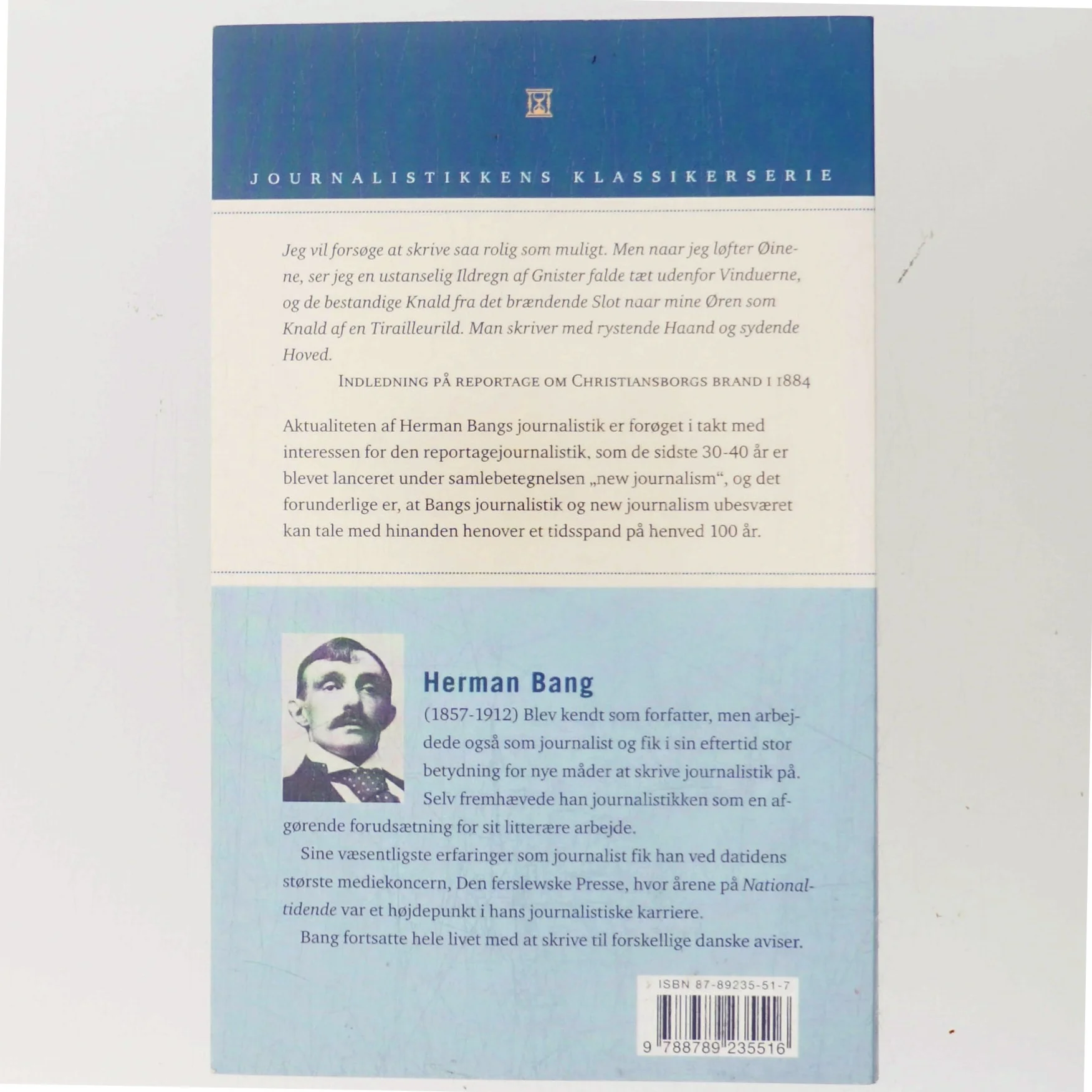 Virkelighed - set i Herman Bangs Speil : temaer, indtryk og reportager af Ulrik Lehrmann (Bog)