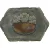 Antik Tin æske med Skildpadde skjold (str. 9 x 6 x 2 cm)