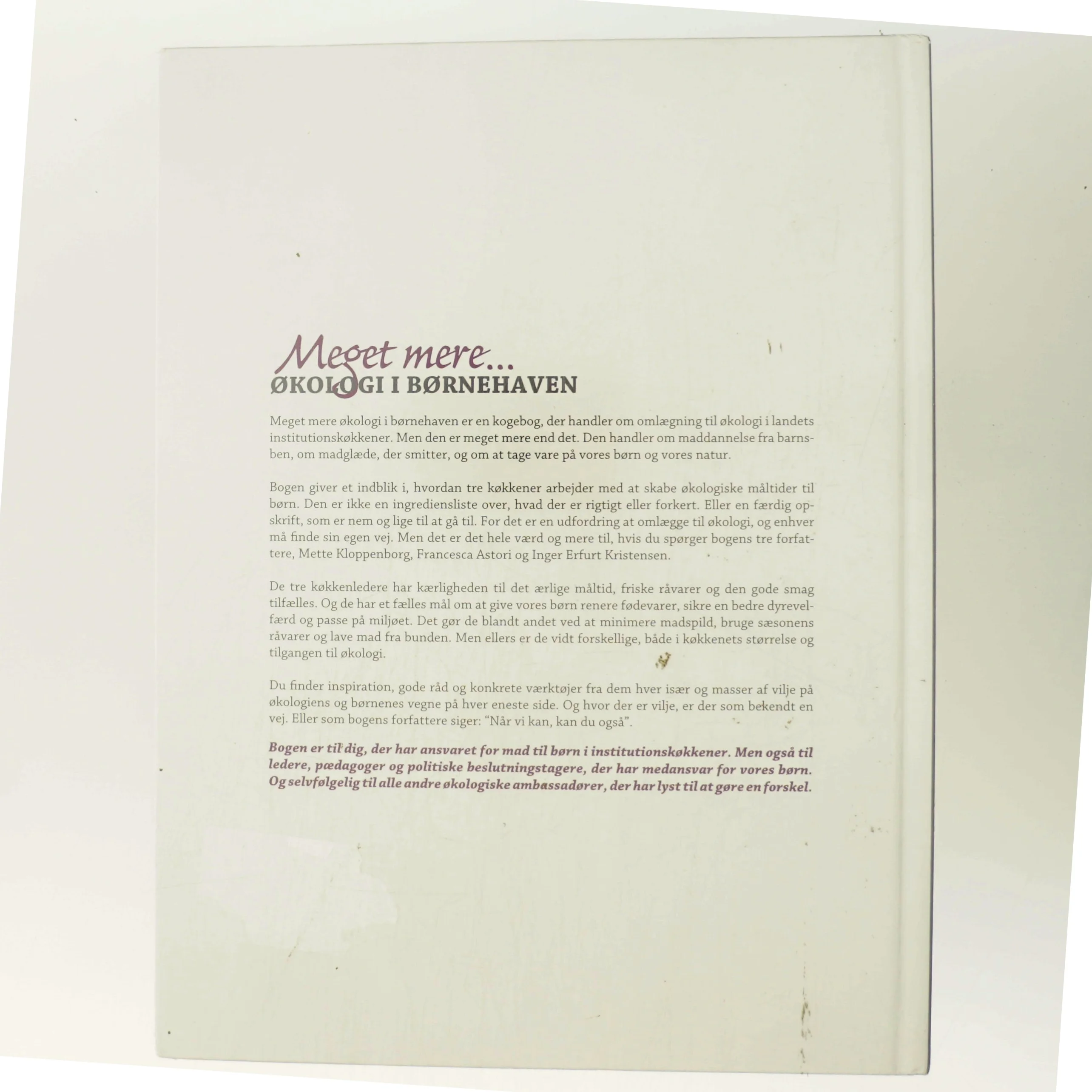 Meget mere... Økologi i børnehaven af Mette Kloppenborg (Bog)