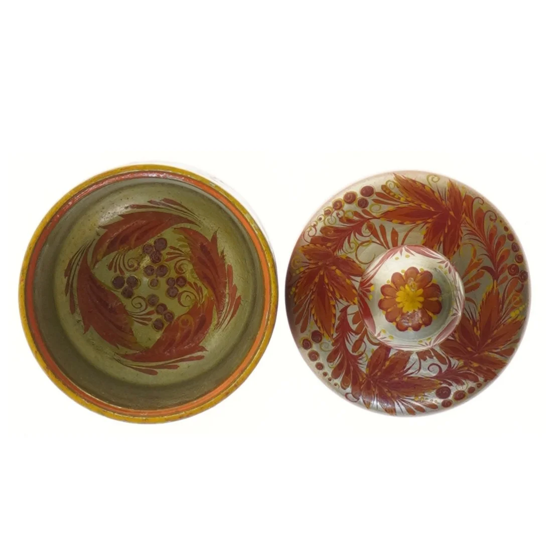 Dekorativ lågkrukke (str. Ø 10 cm længde 16,5 cm)