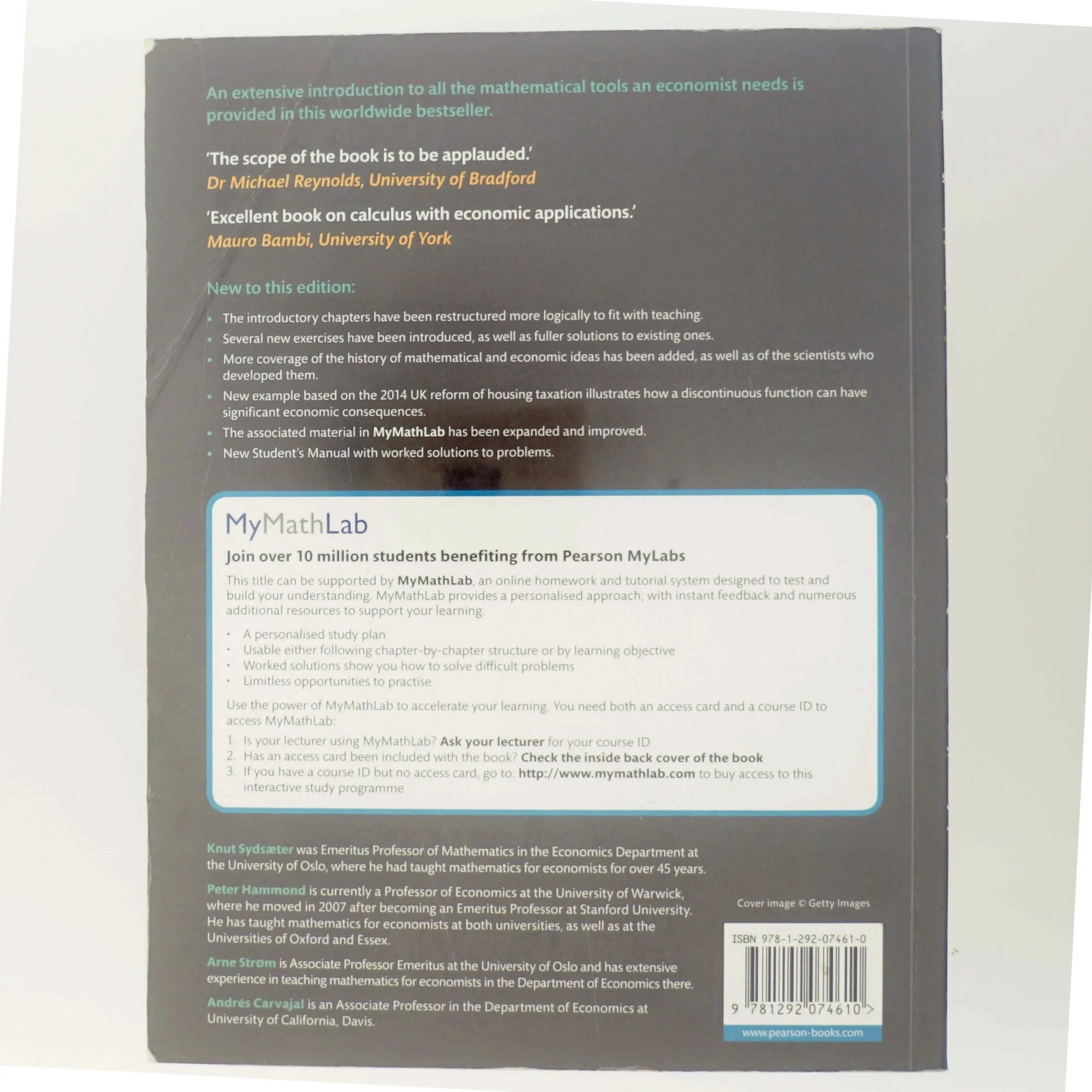 Essential mathematics for economic analysis af Knut Sydsæter (Bog)