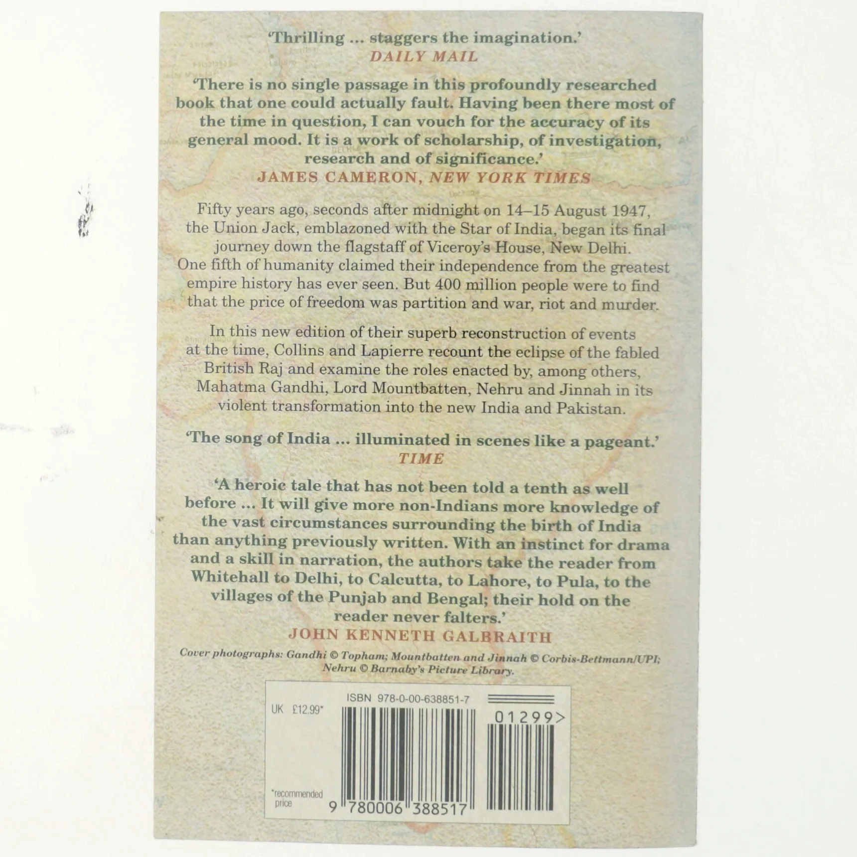 Freedom at Midnight af Larry Collins, Dominique Lapierre (Bog)