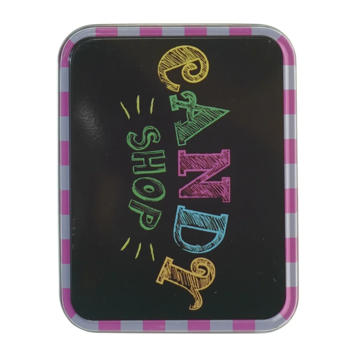 Metal dåse med Candy Shop design fra Honos (str. 20 x 10 x 13 cm)