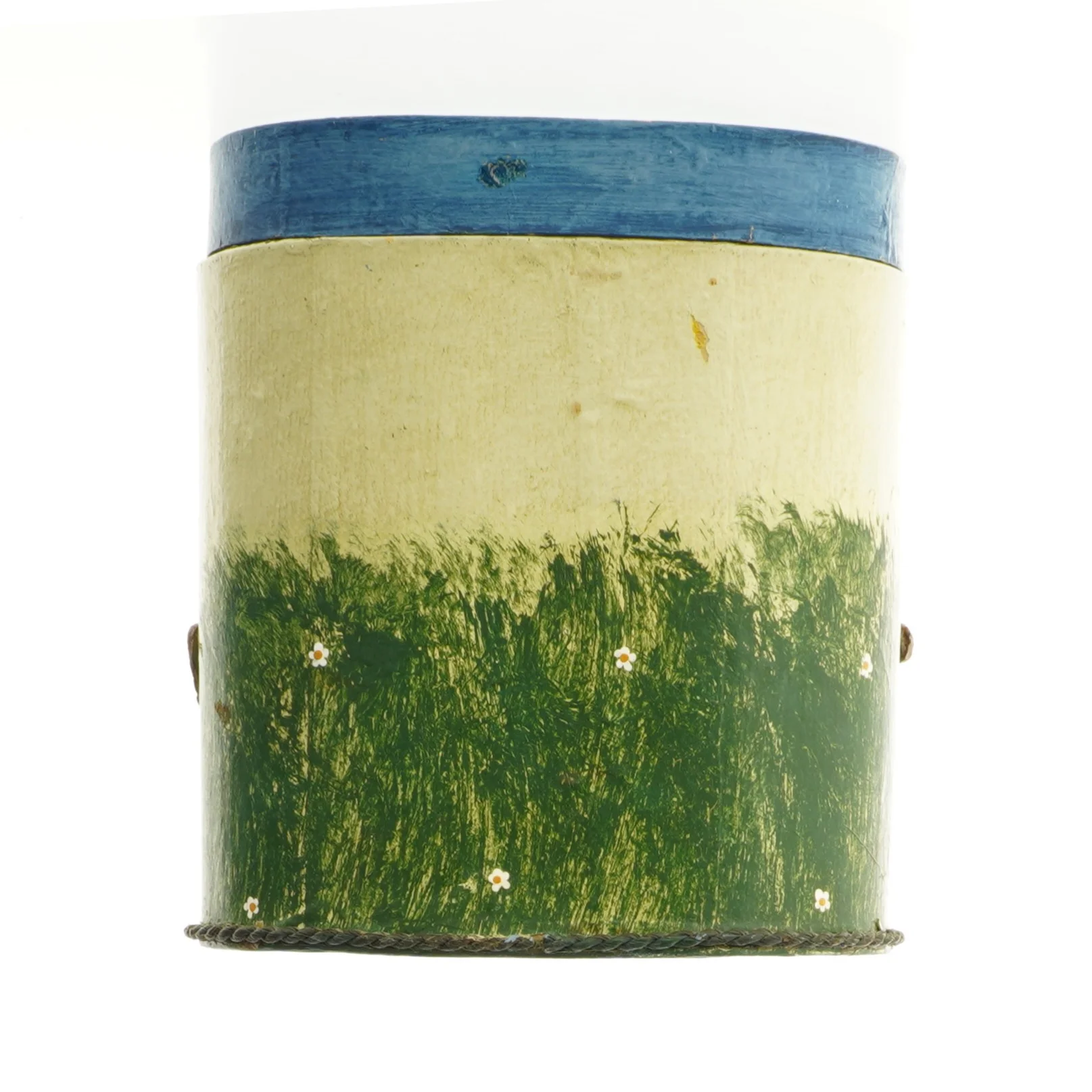 Låg Dåse med 3D relief bamse motiv (str. 16 x 11 cm)