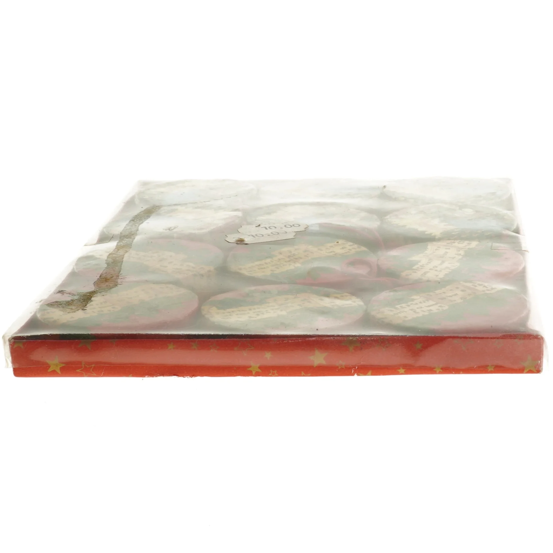 Vintage Julepynt papirornamenter 12 stk (str. 12 stk cm)