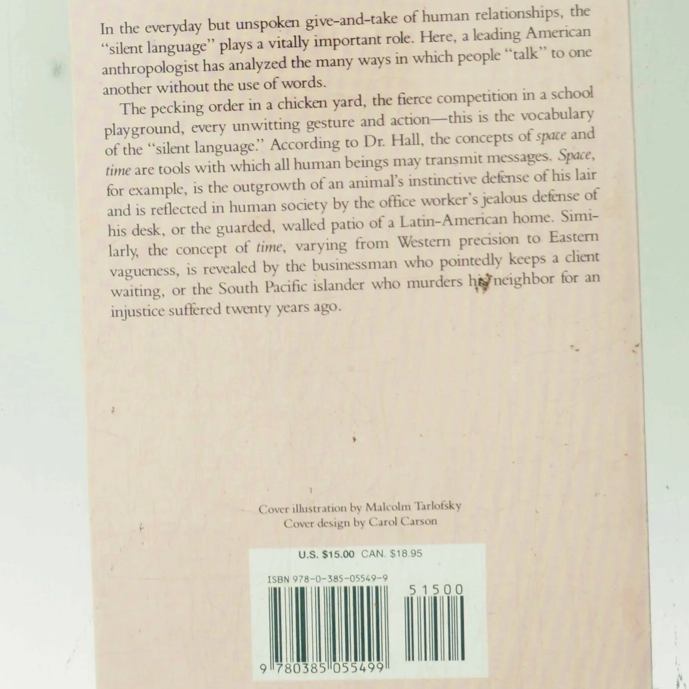 The silent language af Edward T. Hall (Bog)