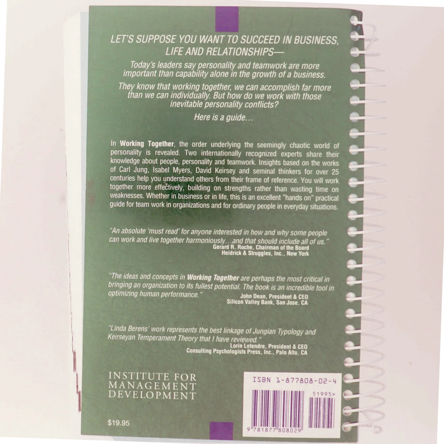 Working Together af Olaf Isachsen, Linda V. Berens (Bog)