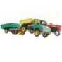 Sæt af vintage landbrugskøretøjer (str. 24 x 5 cm)
