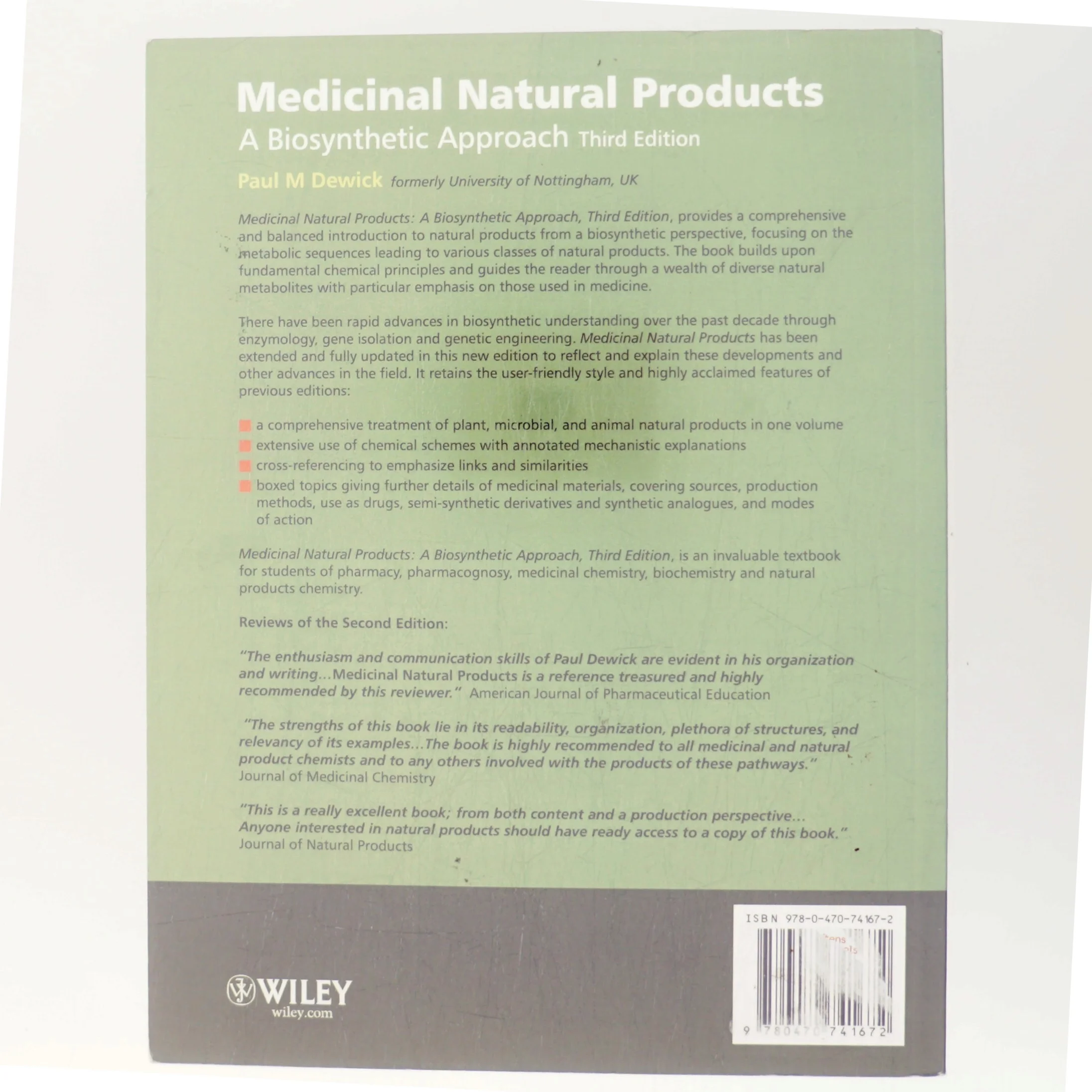 Medicinal natural products : a biosynthetic approach af Paul M. Dewick (Bog)