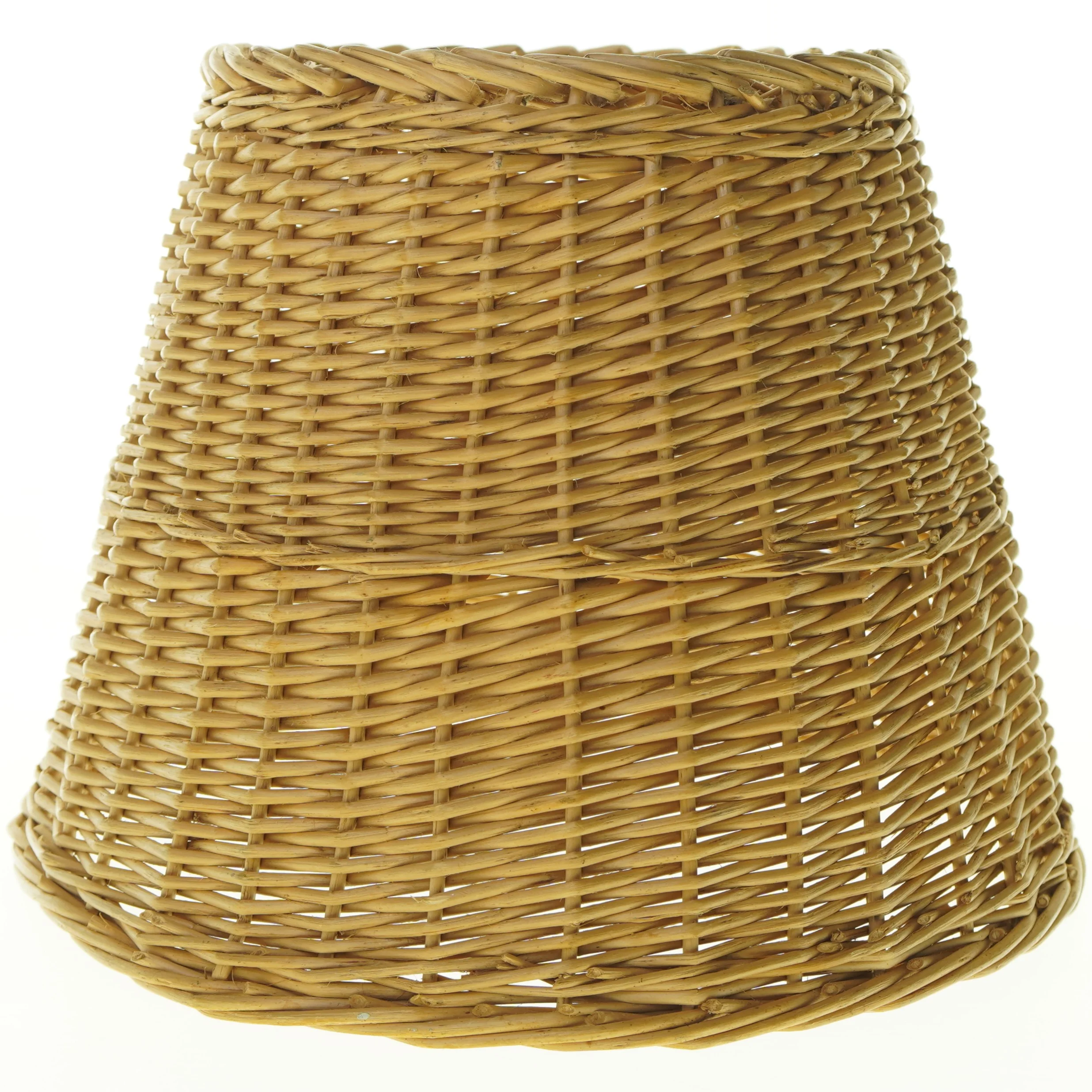 Flettet kurv (str. H. 25 cm. ø. 31 cm)