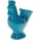 Blå keramik hane vase (str. 12 x 16 cm)