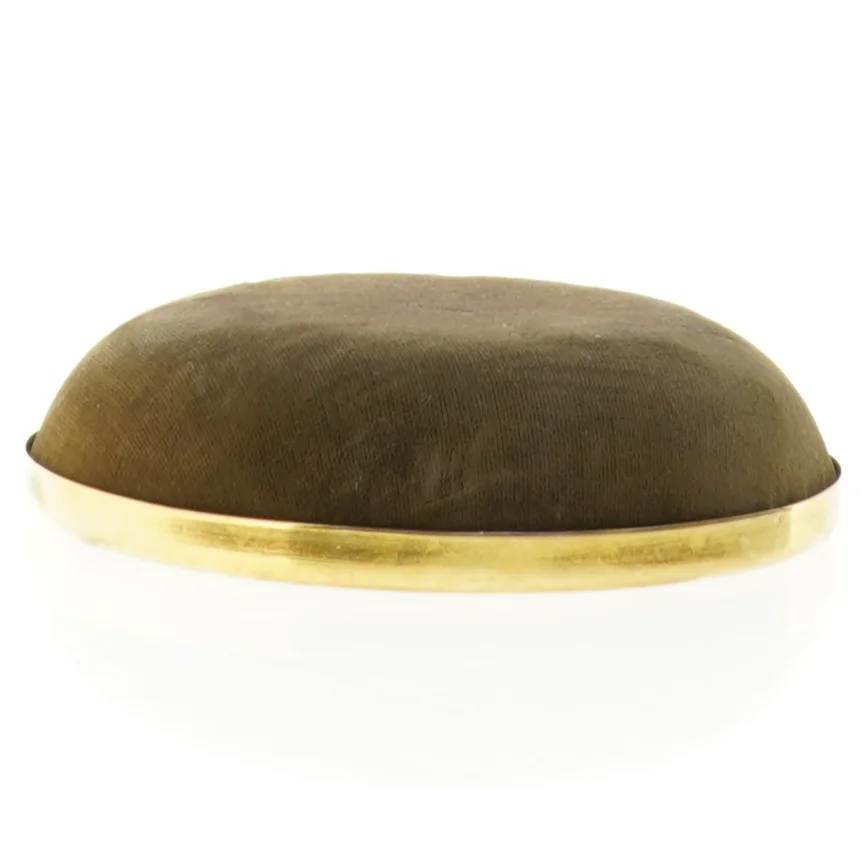 Håndlavet Broderiskål med rønnebær motiv (str. 12 x 3 cm)