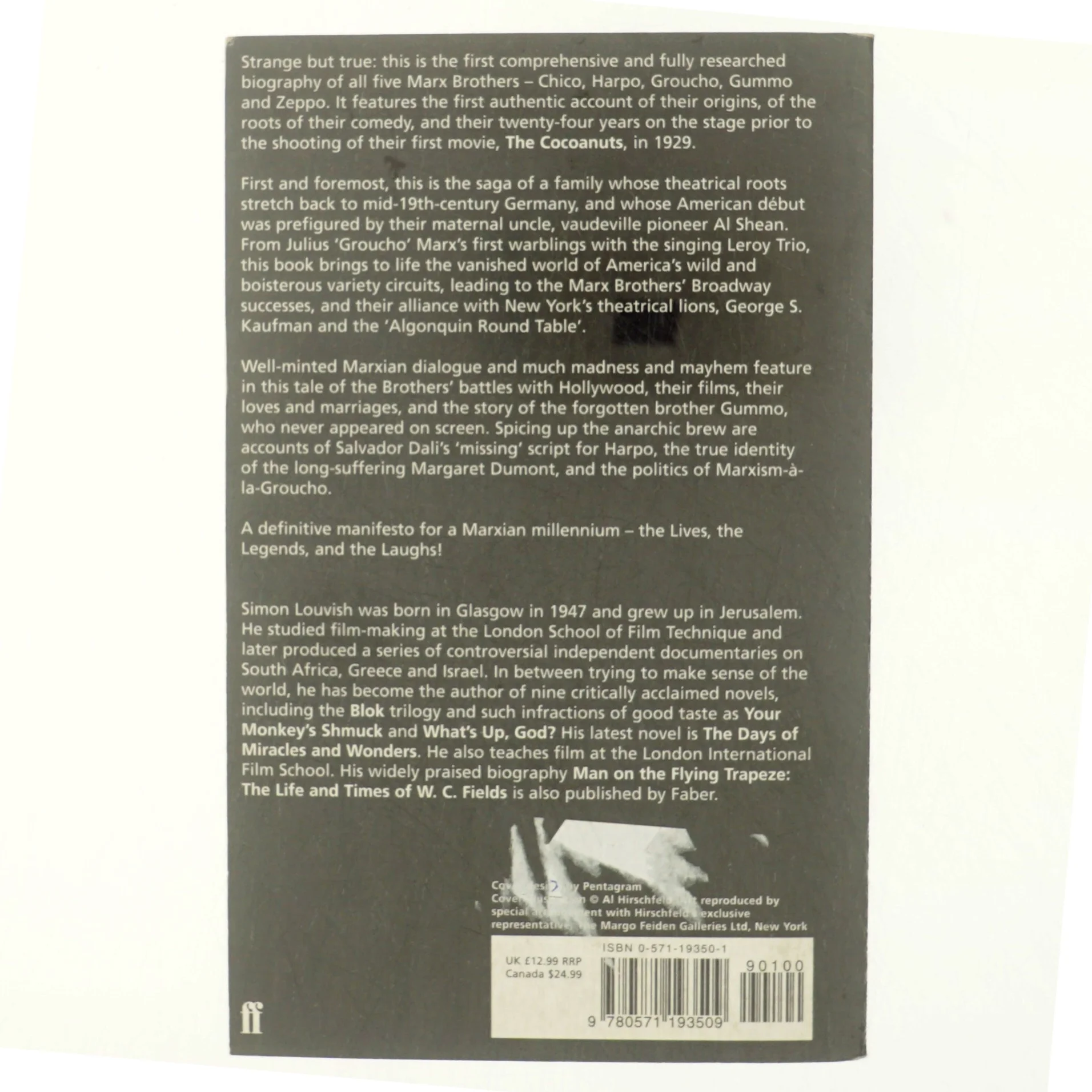 Monkey business : the lives and legends of the Marx Brothers, Groucho, Chico, Harpo, Zeppo, with added Gummo af Simon Louvish (Bog)