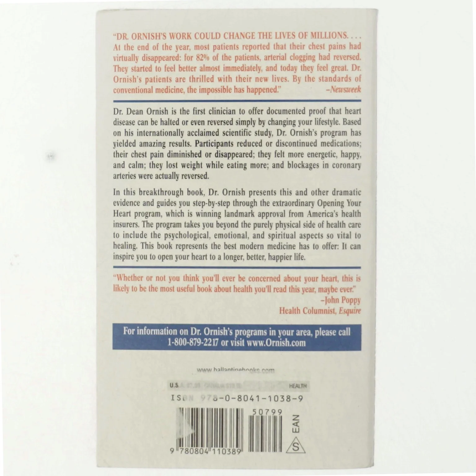 Dr. Dean Ornish's program for reversing heart disease : the only system scientifically proven to reverse heart disease without drugs or surgery af Dean Ornish (Bog)