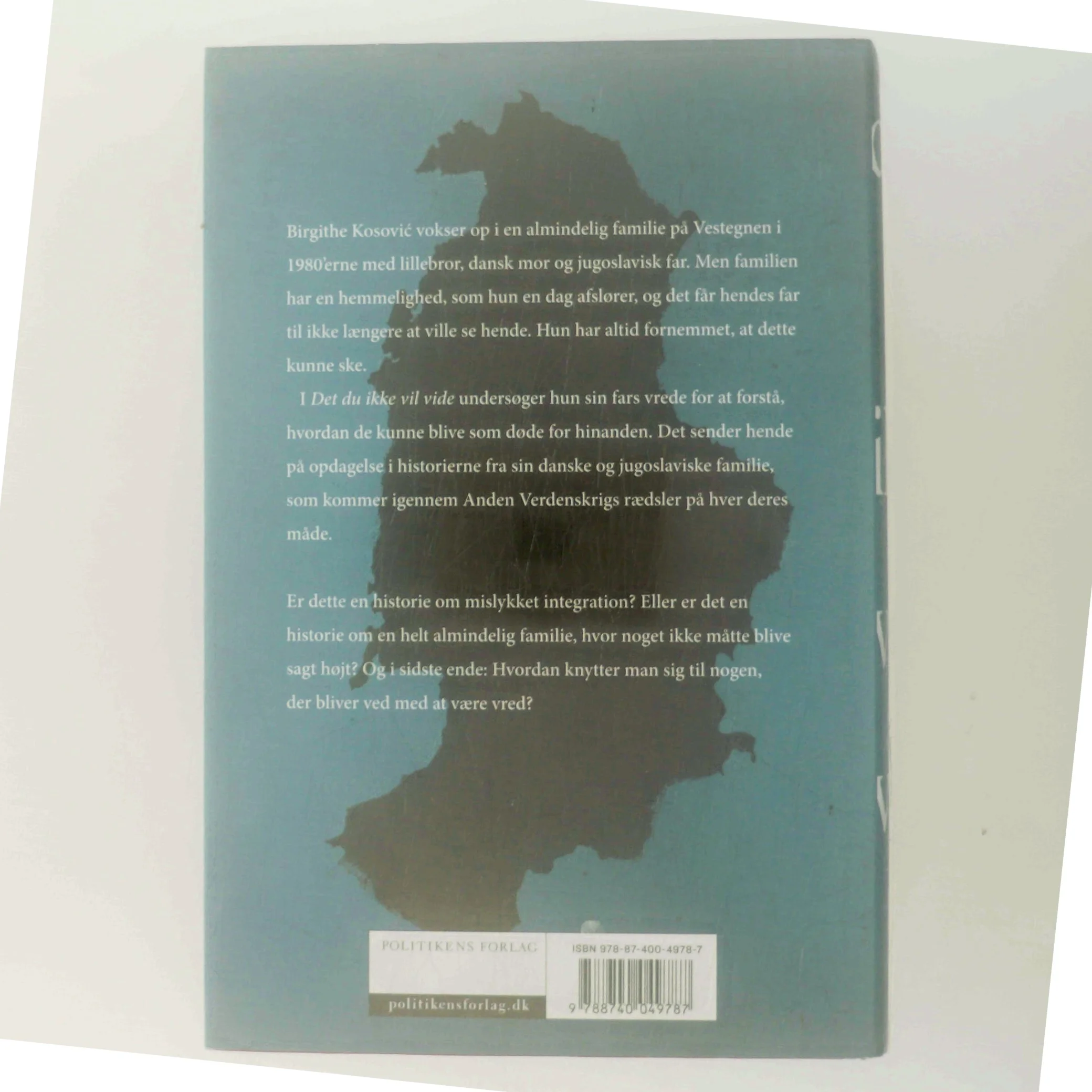 Det, du ikke vil vide : dokumentarroman af Birgithe Kosović (Bog)