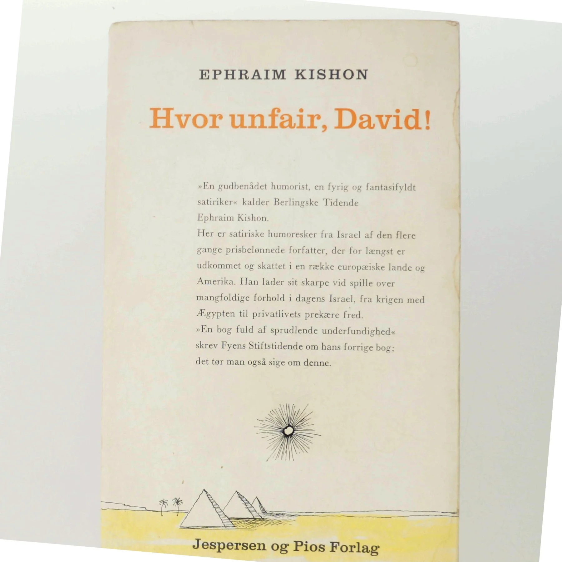Hvor unfair, David! af Ephraim Kishon (bog)