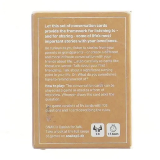 Samtalekort 'Life Stories' (str. 9,5x6,5 cm)