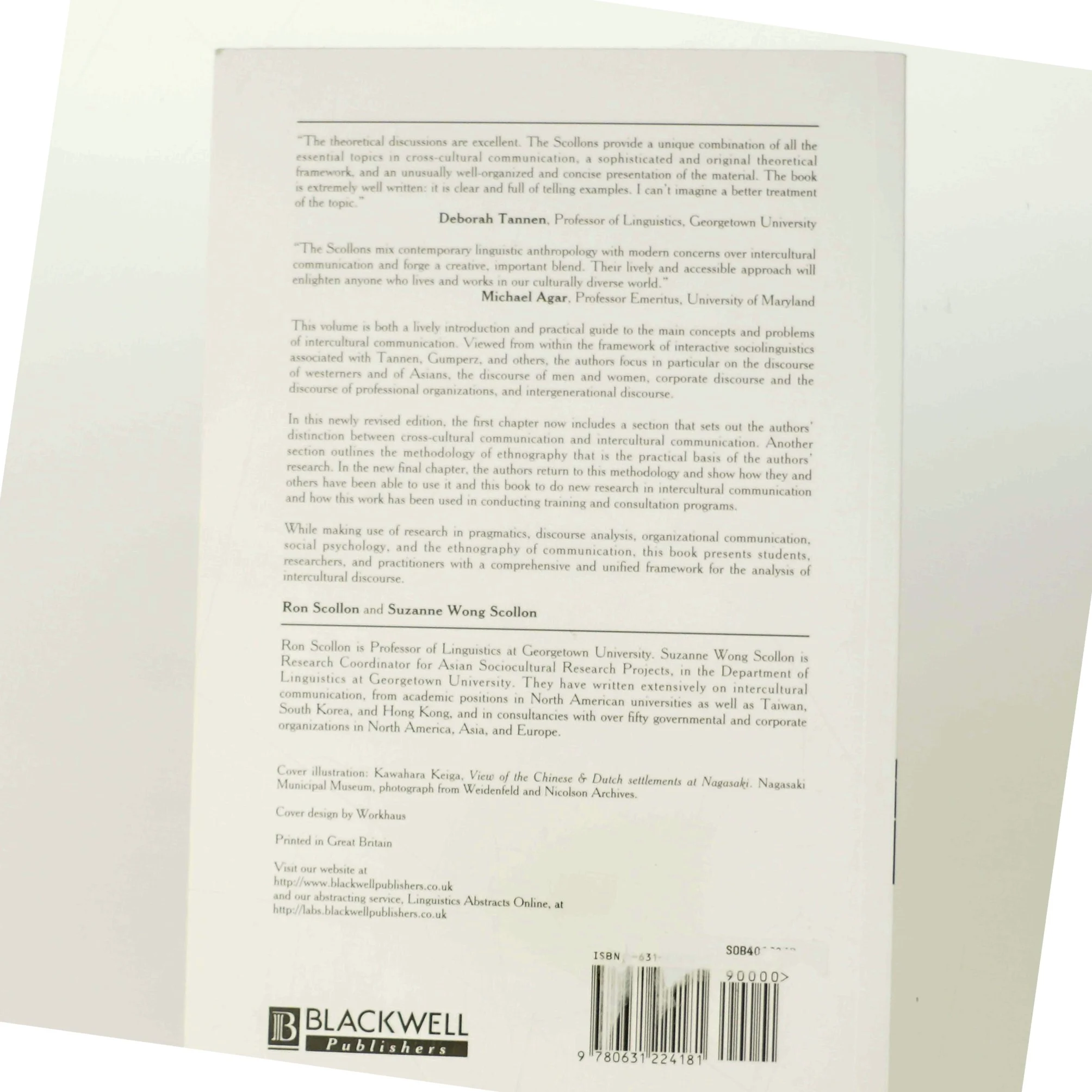 Intercultural communication : a discourse approach (Bog)