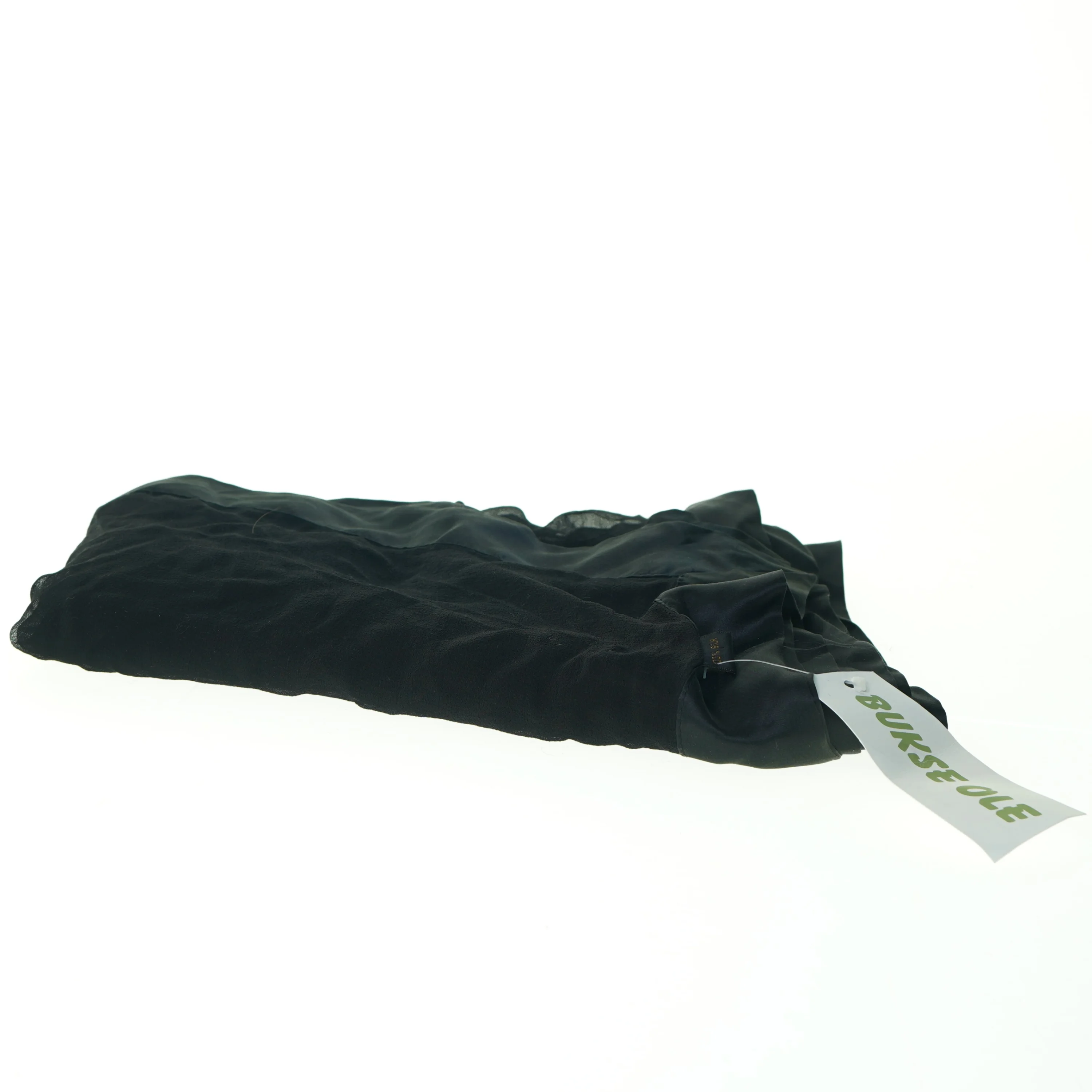 100% Silke Sjal/tørklæde med Satinkant fra BukseOle (str. 165 x 65 cm)