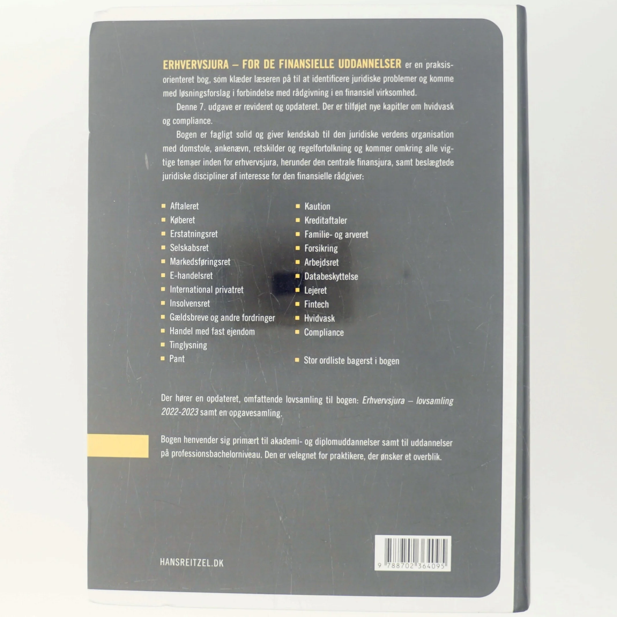 Erhvervsjura for de finansielle uddannelser (Bog)