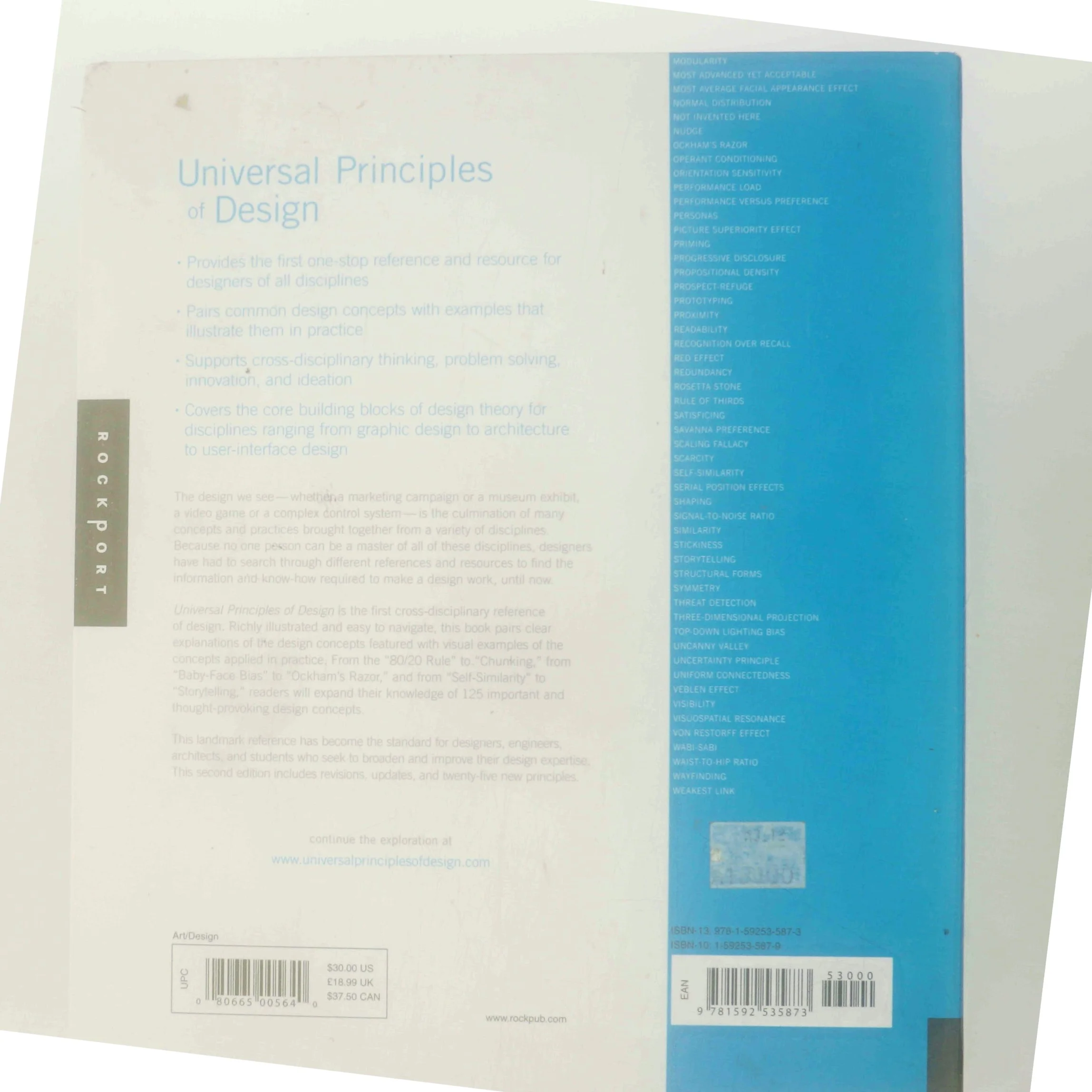 Universal principles of design : 125 ways to enhance usability, influence perception, increase appeal, make better design decisions, and teach through design (Bog)