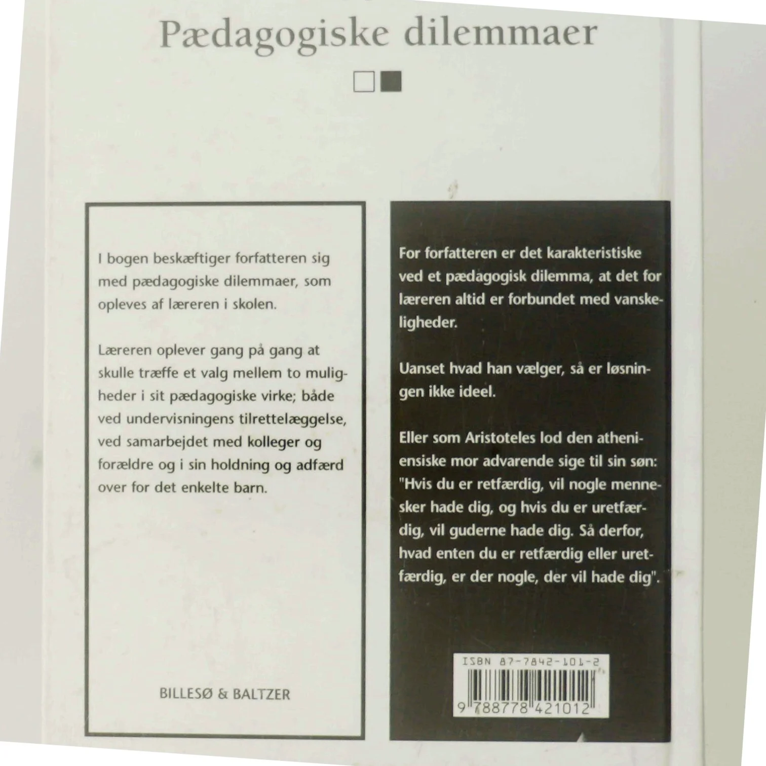 Pædagogiske dilemmaer af Niels Jørgen Bisgaard (Bog)