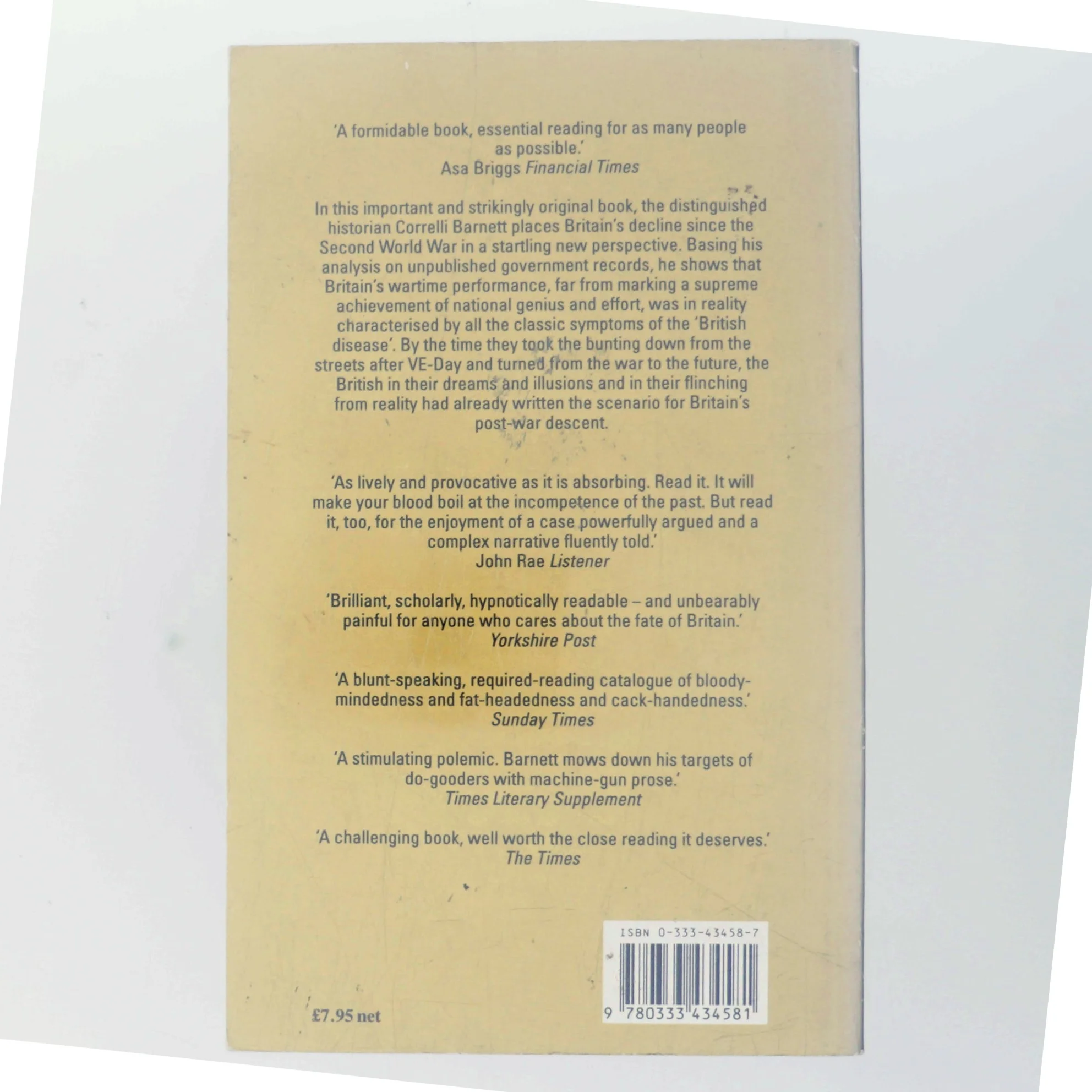 The audit of war : the illusion & reality of Britain as a great nation af Correlli Barnett (Bog)