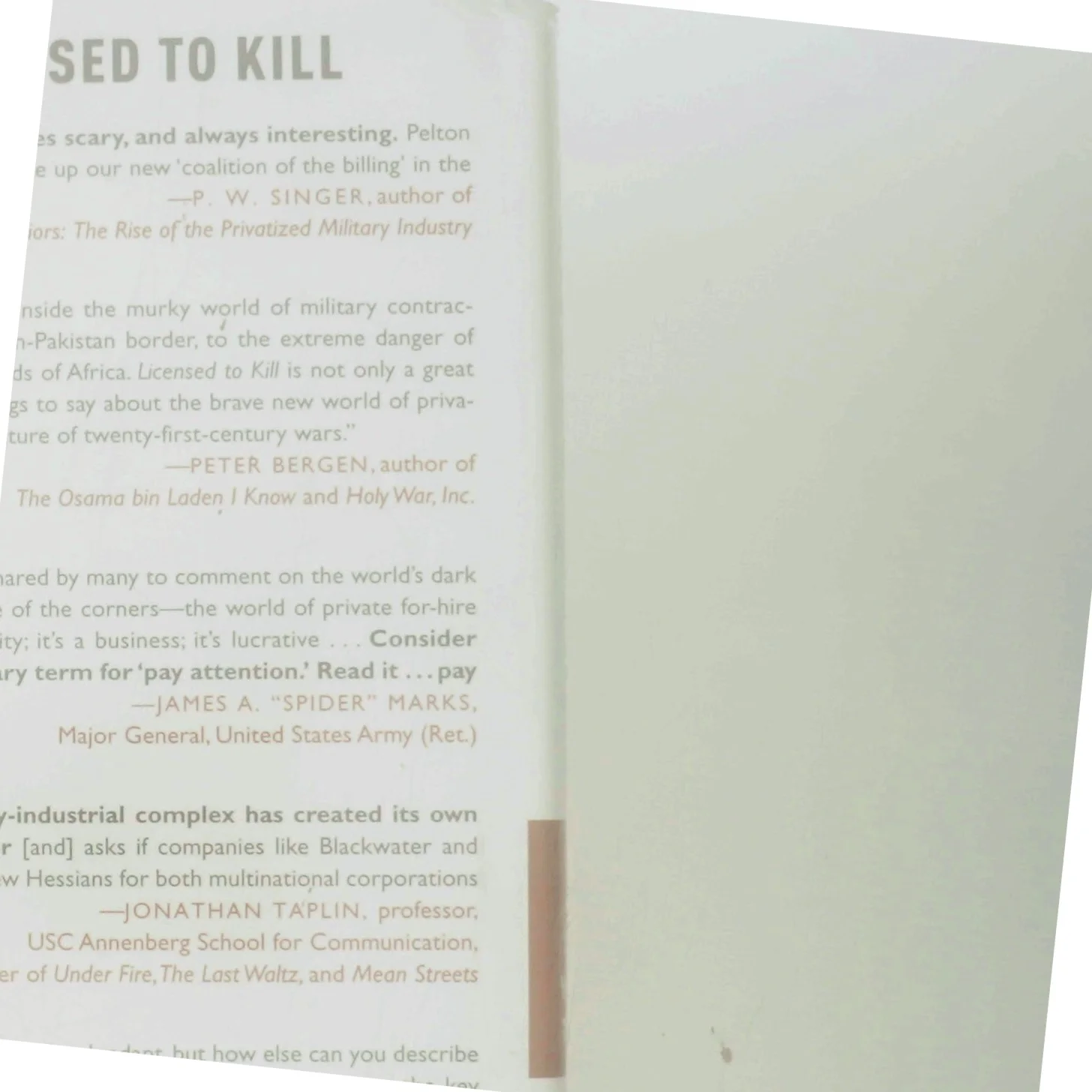 Licensed to kill : hired guns in the war on terror af Robert Young Pelton (Bog)