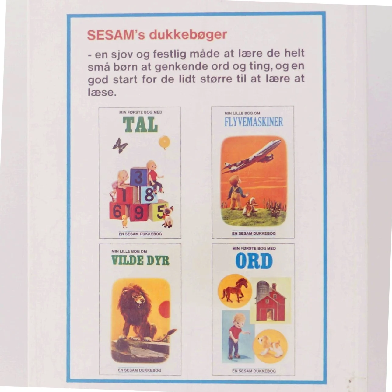 Min første bog med tal af Sesam (Bog)