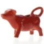 Rød ko flødekande af keramik (str. 15 x 9 x 4,5 cm)