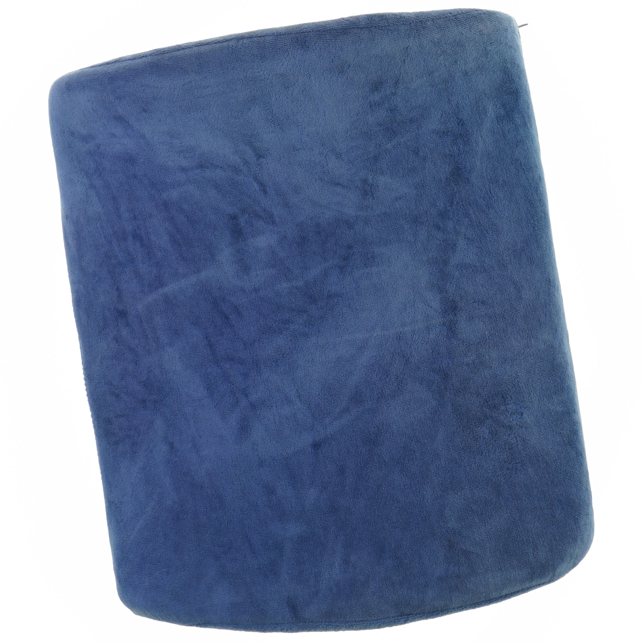 Ergonomisk formet Lænde Pude med aftageligt vaskbart velour betræk og sele til fastholdelse (str. 36 x 32 x 11 cm)