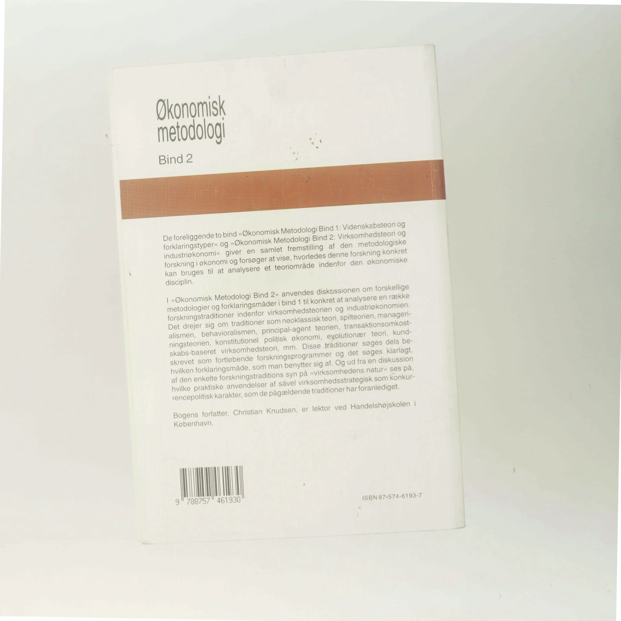 Økonomisk metodologi af Christian Knudsen (Bog)