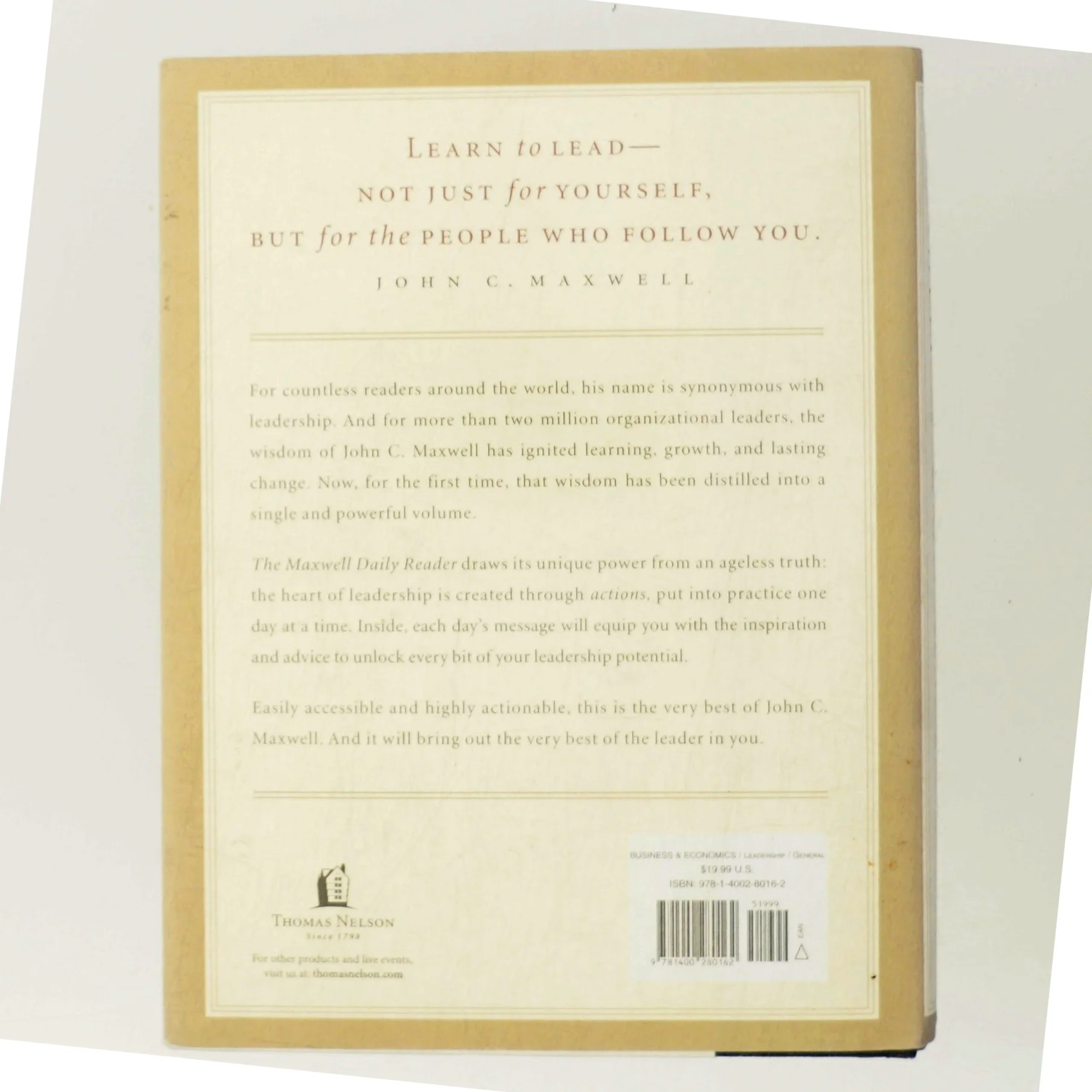 The Maxwell Daily Reader af John C. Maxwell (Bog)