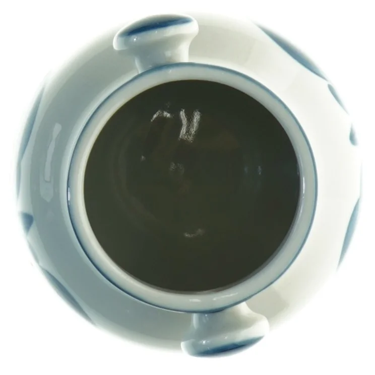 Håndmalet vase fra Norden (str. 10 x 11 cm)