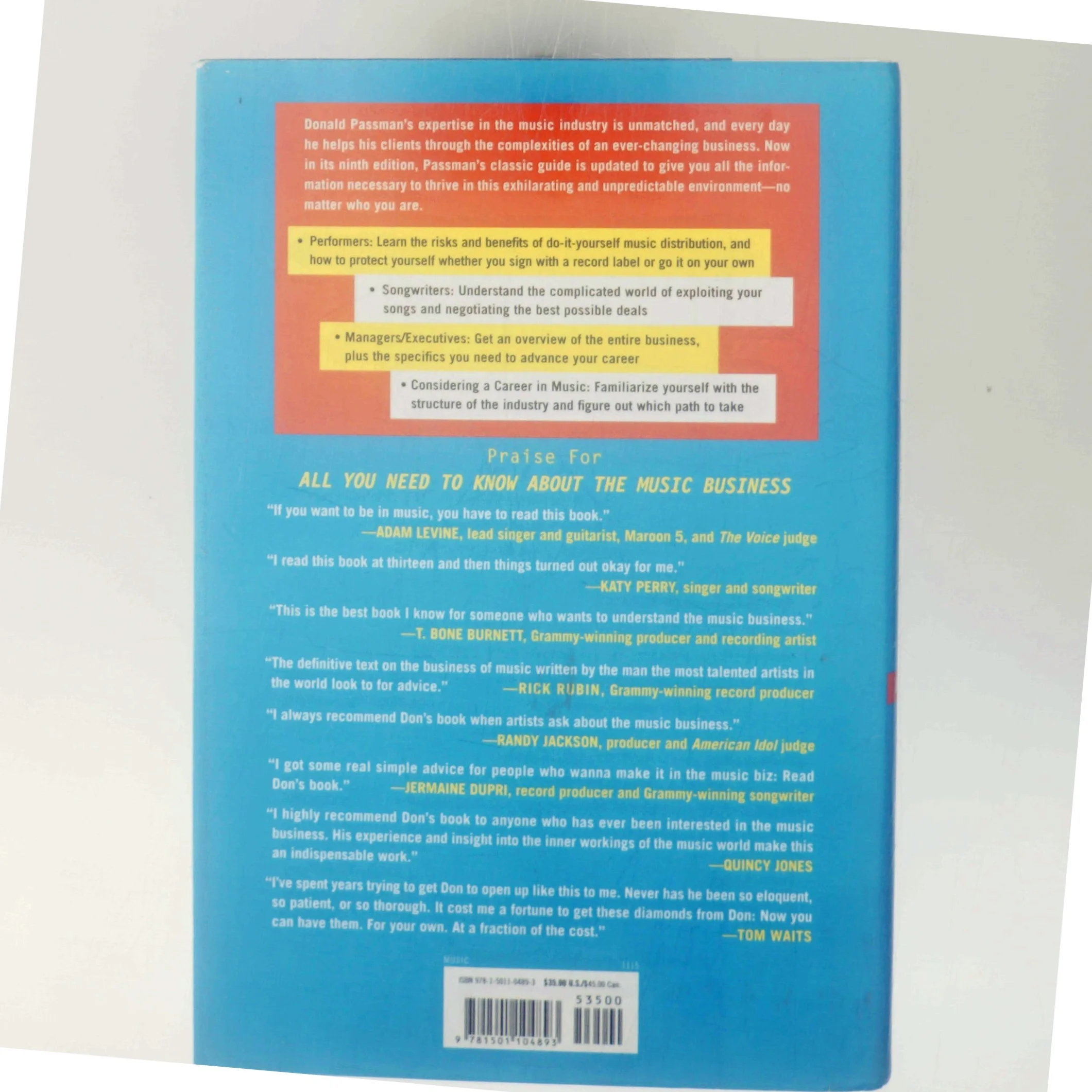 All you need to know about the music business af Donald S. Passman (Bog)