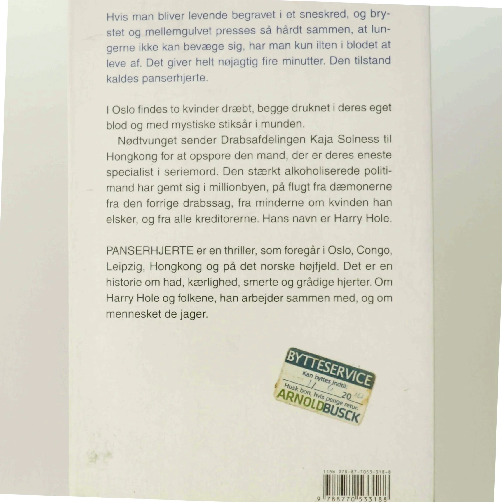 Panserhjerte af Jo Nesbø (Bog)