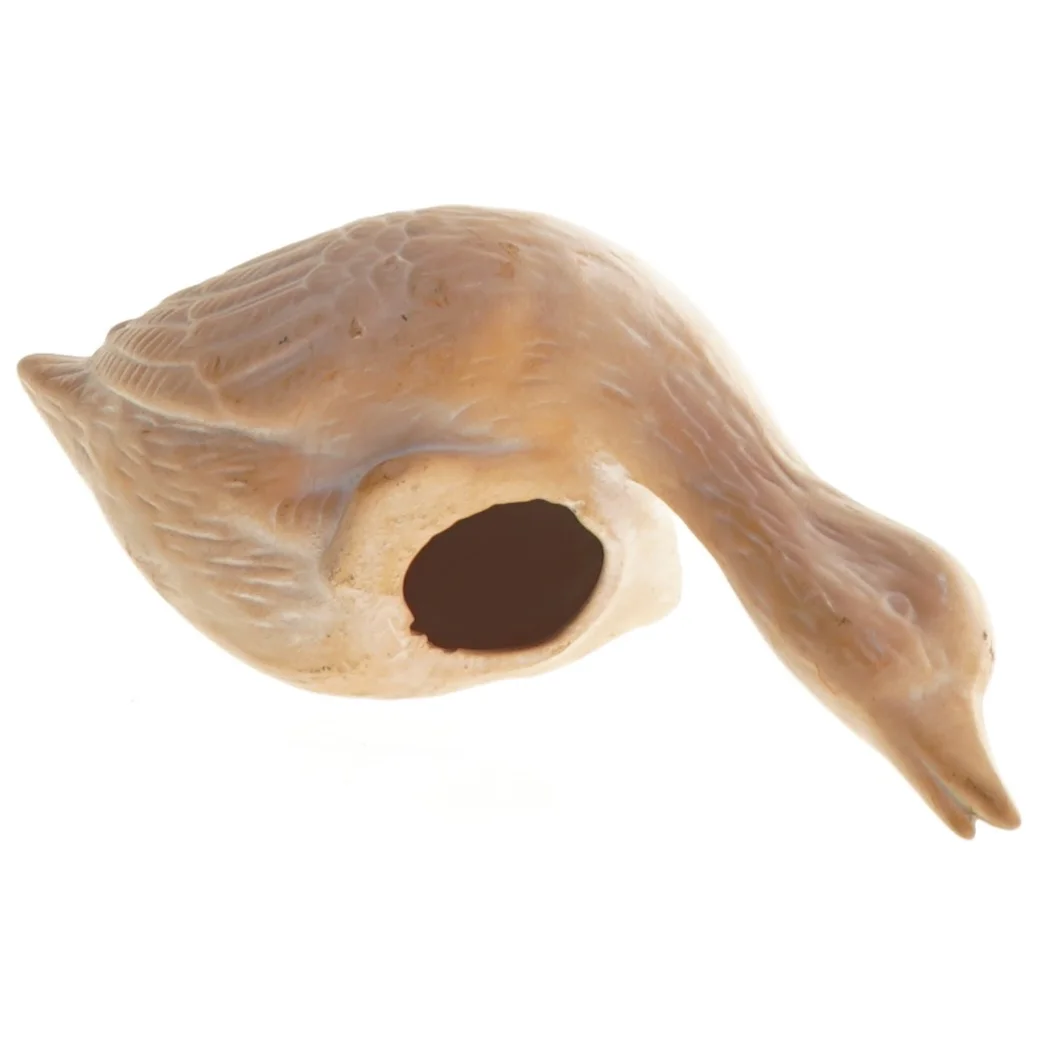 Keramik fugl dykkende and, placeres på hylde, så hovedet dykker ned (str. 10 x 16 x 8 cm)