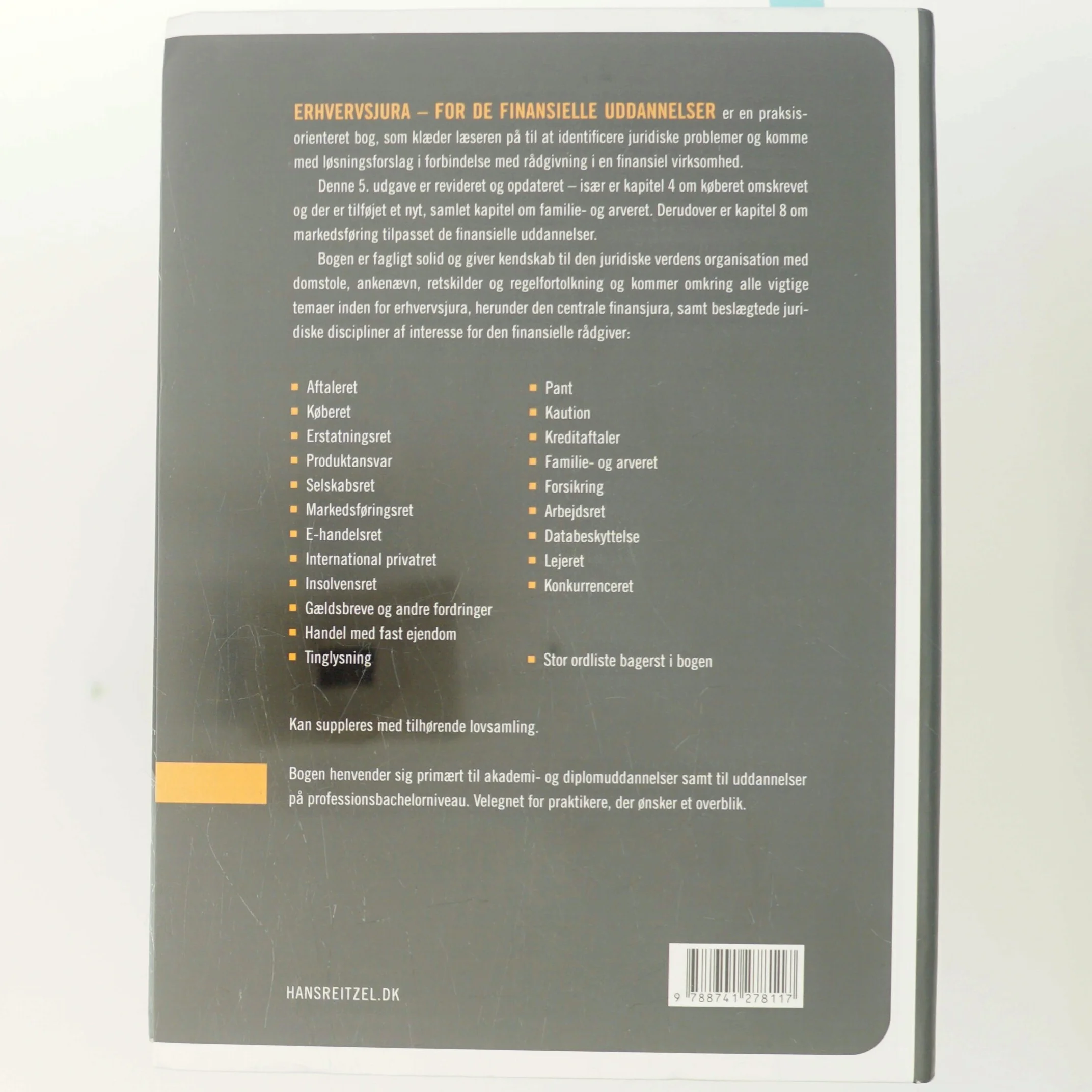 Erhvervsjura for de finansielle uddannelser af Bjarke Tinten (Bog)