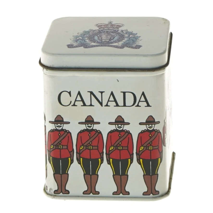 Royal Canadian Tea dåse (str. 9x7,5x7,5 cm)