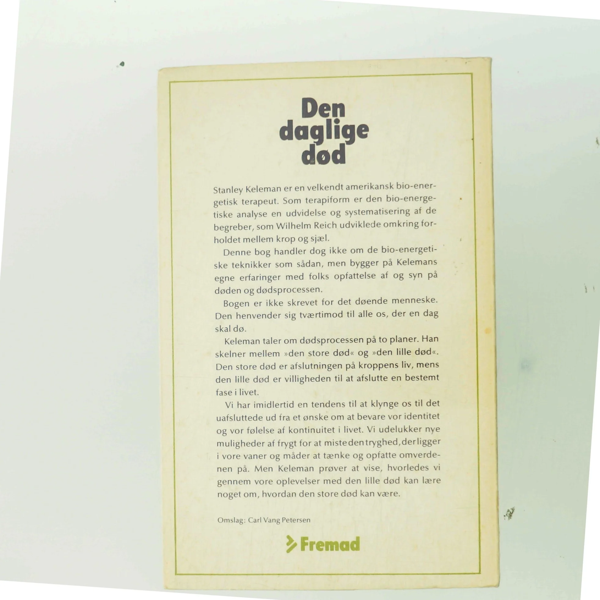 Den daglige død af Stanley Keleman (Bog)