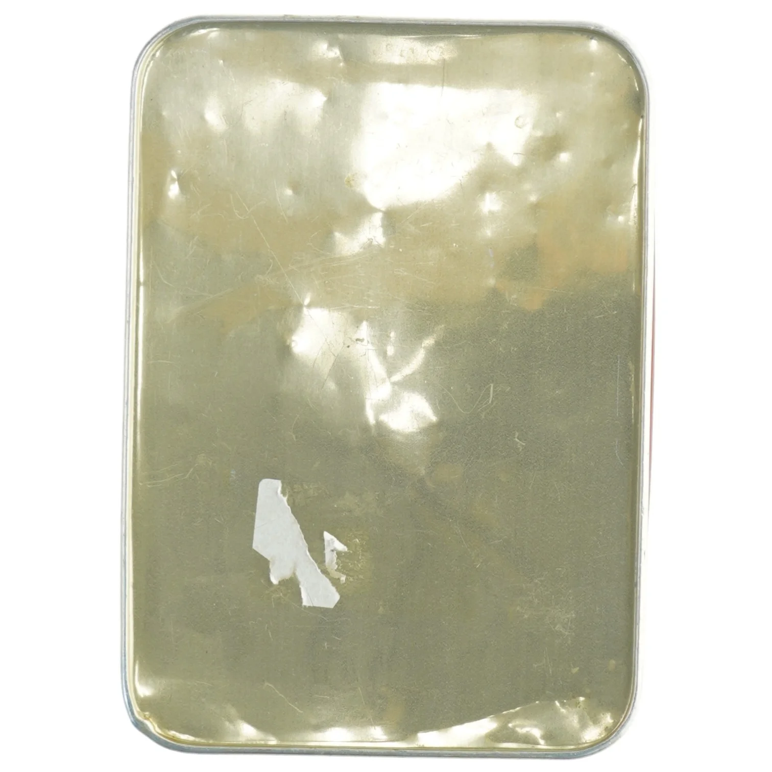 Dekorativ metalæske med landskabsmotiv (str. 19,5 x. 13,5 cm)