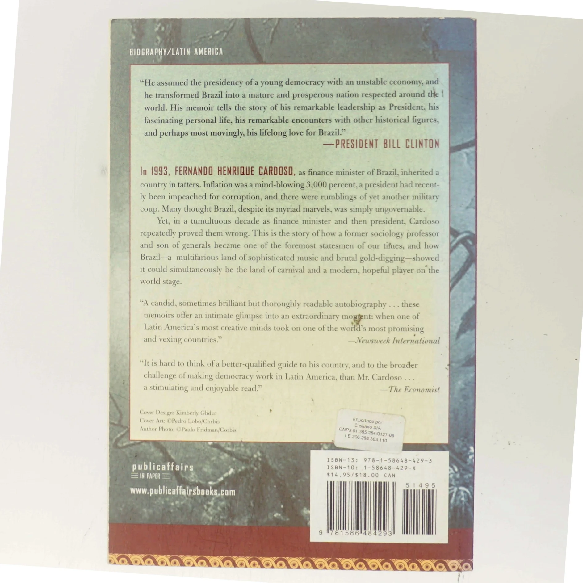 The Accidental President of Brazil af Fernando Henrique Cardoso (Bog)