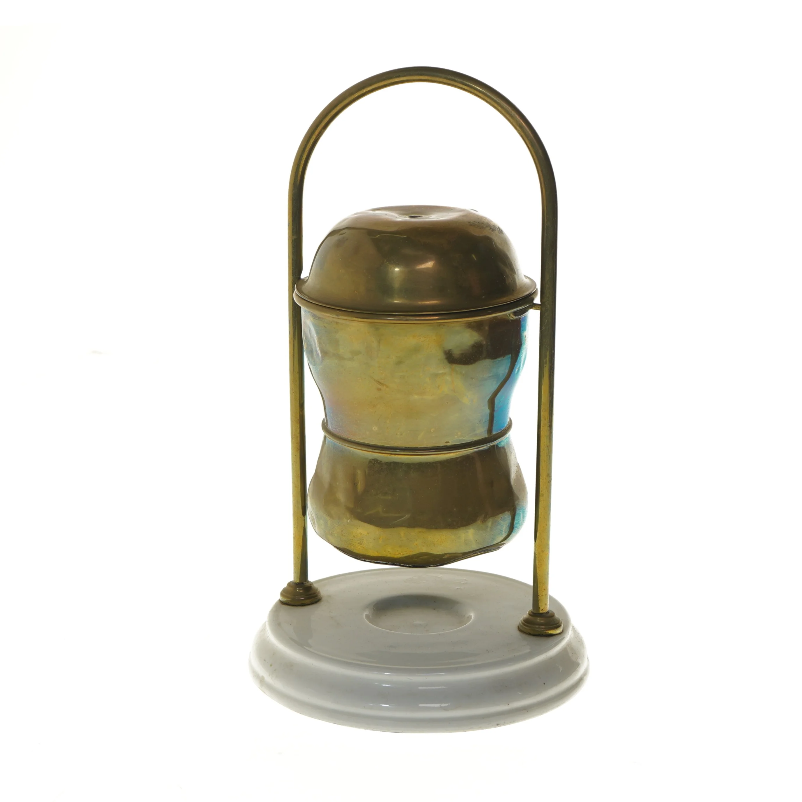 Antik kaffekande med holder (str. 36 cm)