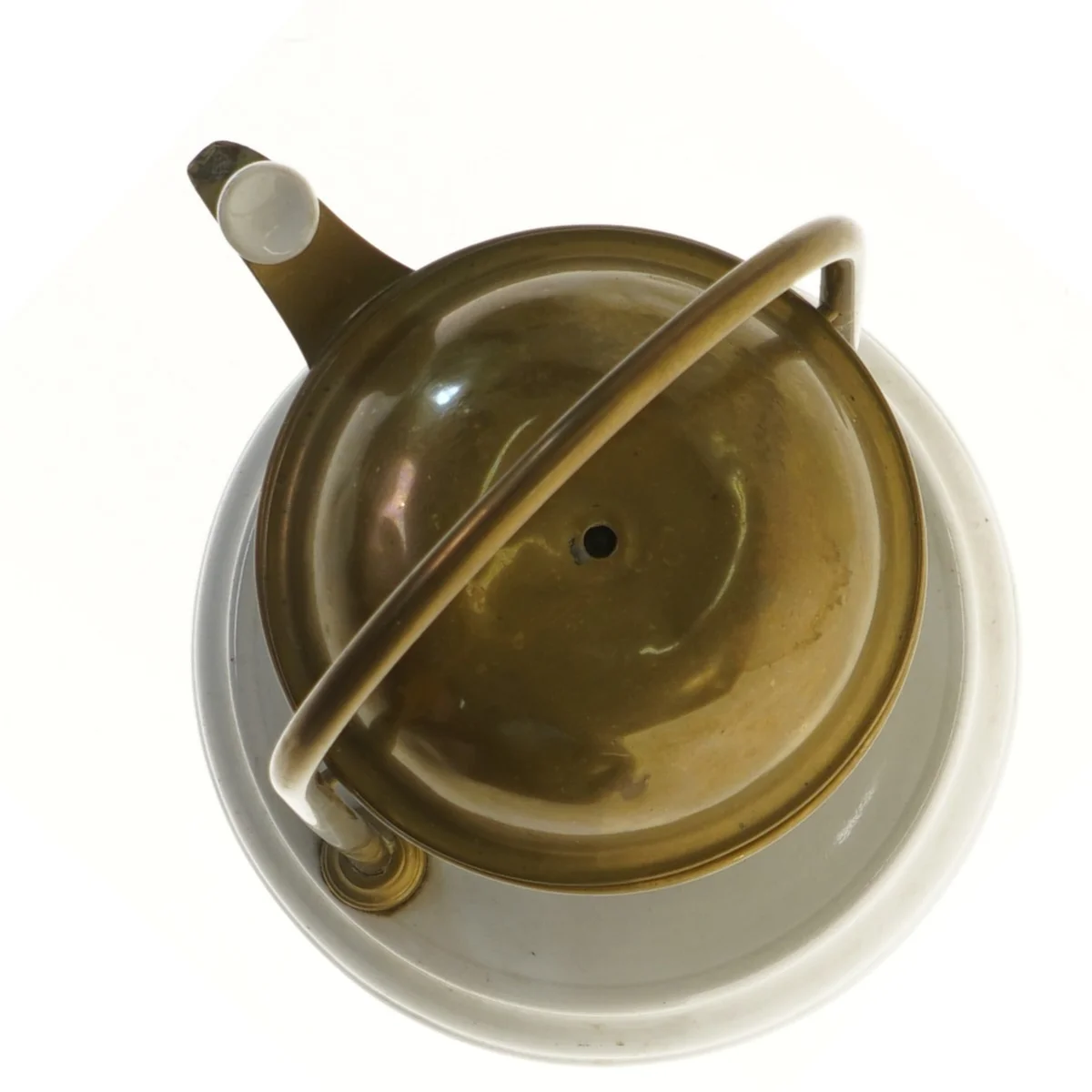 Antik kaffekande med holder (str. 36 cm)