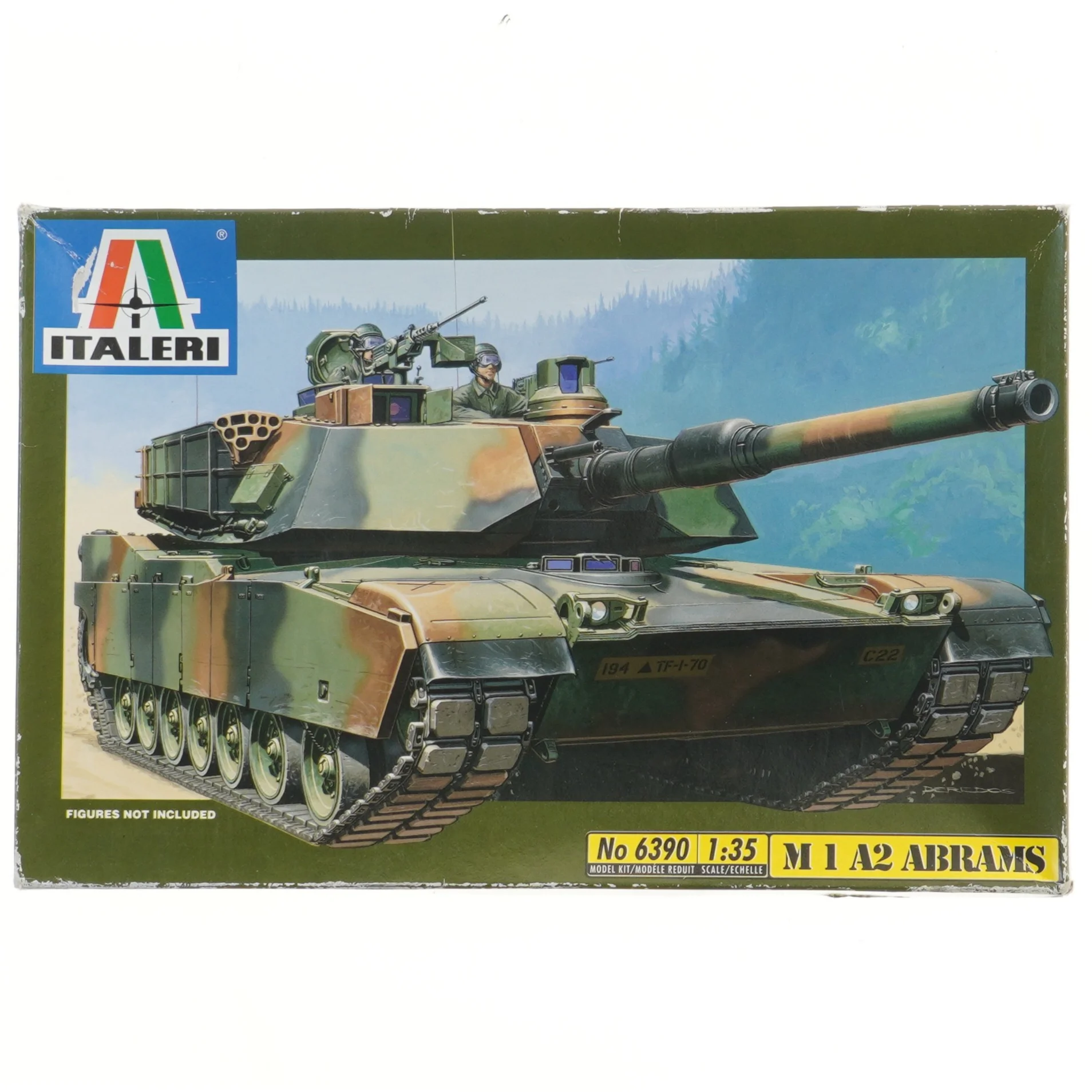 Italeri M1 A2 Abrams model kit fra Italeri (str. 37x24 cm)