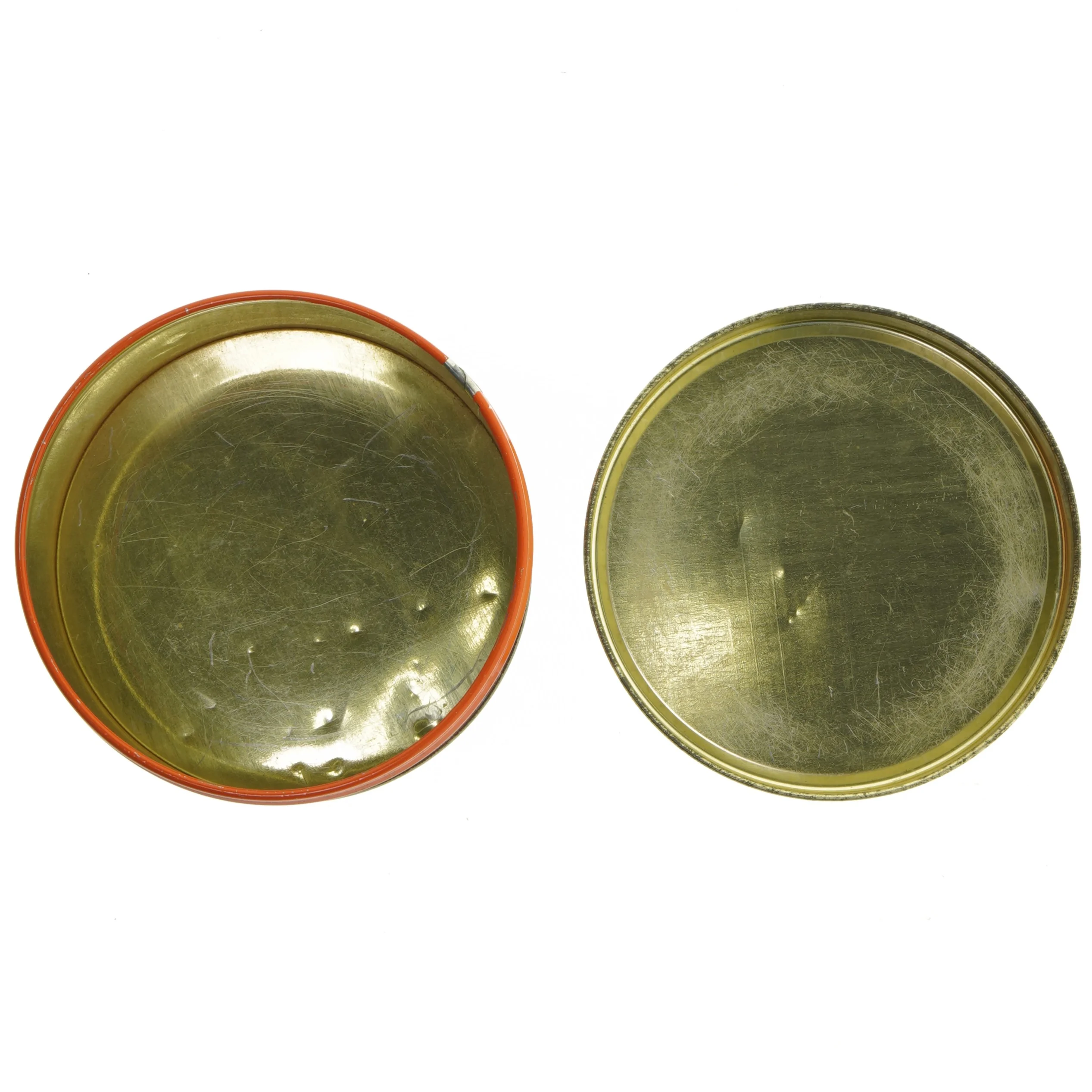 Vintage Frisko Napoli metal dåse med låg (str. Ø 16. cm)