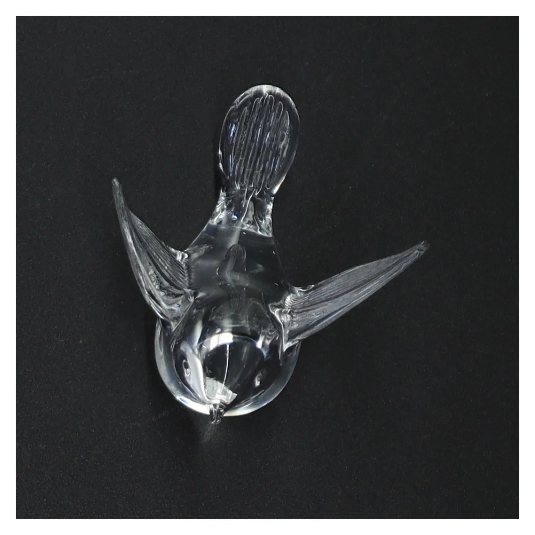 Glasfugl figur (str. 7 x 9 x 7 cm)